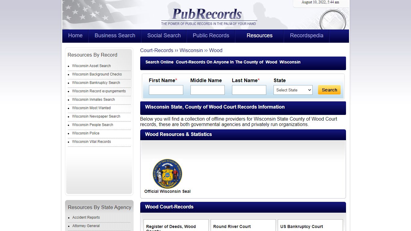 Wood County, Wisconsin Court Records
